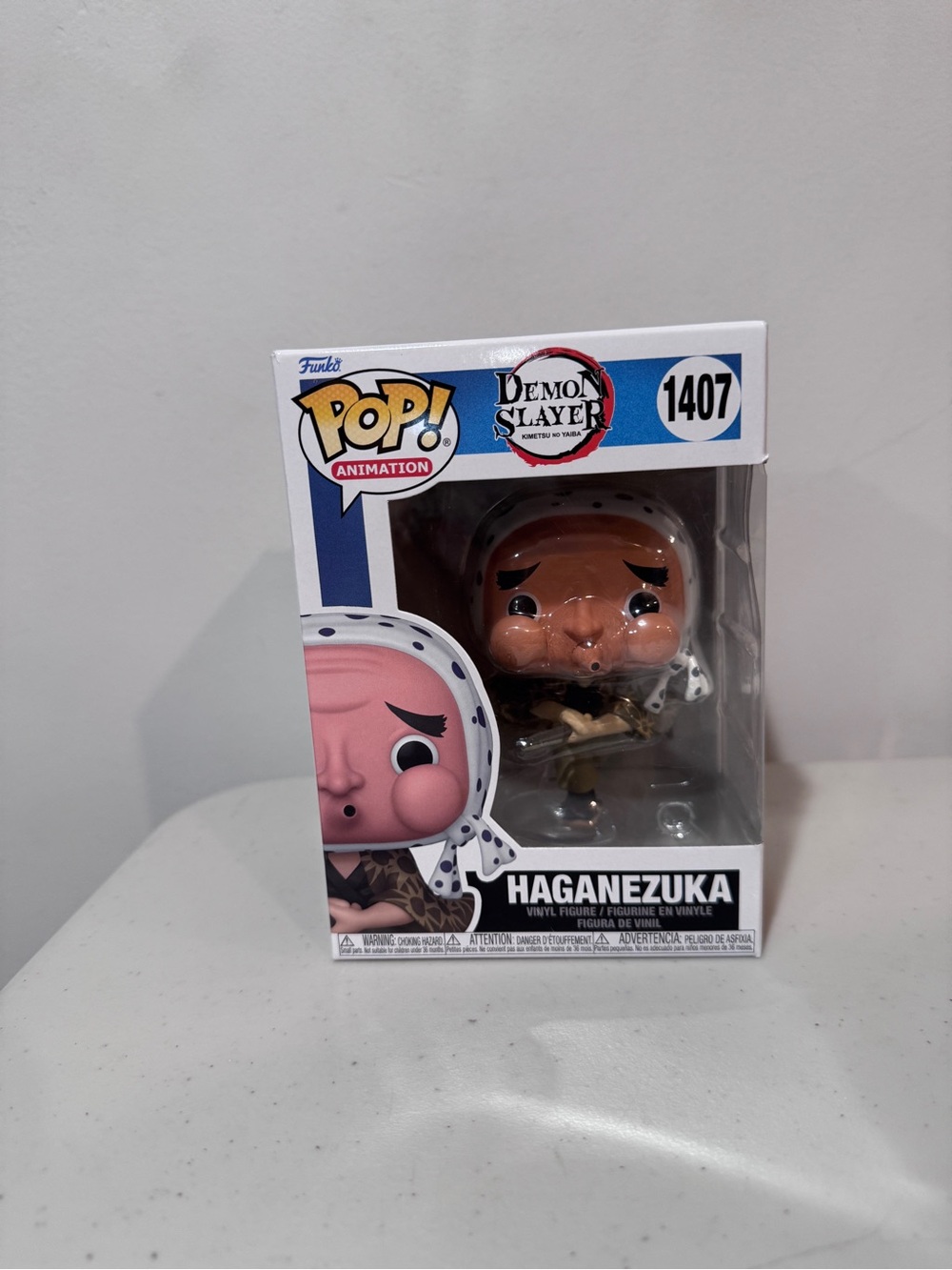 Funko Pop! Animation Haganezuka Vinyl Figure - White, Pink, Blue
